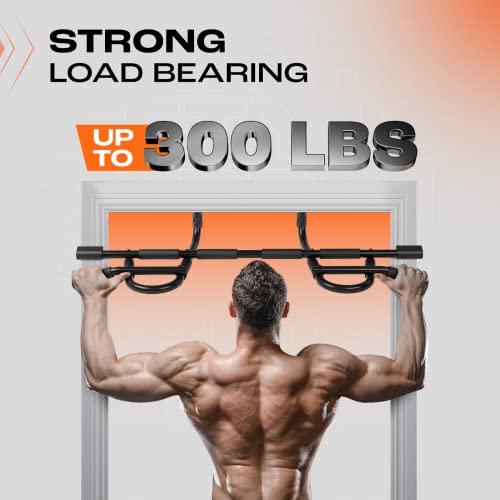 image for Yes4All Heavy Duty Pull Up Bar for Doorway, Solid Main Bar Constructio
