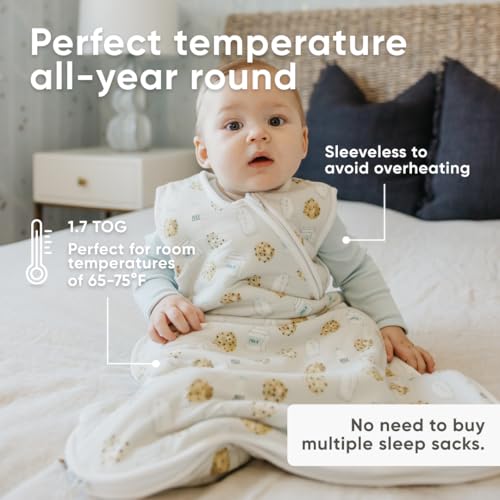 Image of Copper Pearl Baby Sleep Sack, Chip - Wearable Blanket for 0-6 Months, Sleeveless Sleep Sack for Baby Boy or Girl