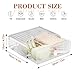 Neprock Underwear Drawer Organizer - Stackable Bra Organizer for Closet, 1 Cell Clear Acrylic Bra Storage Box, Closet Organizers and Storage for Lingerie, Undergarment, Baby Clothes, Scarf