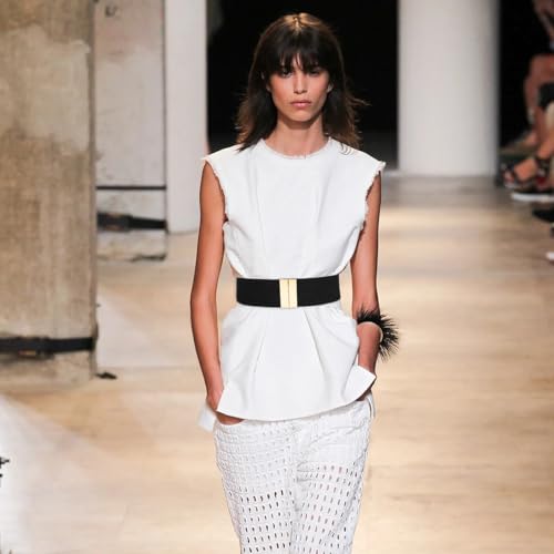 Glamorstar Wide Elastic Stretch Waist Belts for Women Cinch Belt for Dresses2