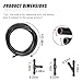 ZIMISI 13PCS Car Windshield Washer Hose Kit, Includes 12 Hose Connectors and 1 4M Washer Fluid Hose, Windshield Repair Kit, Universal Accessories for Connect Water Pump and Nozzle
