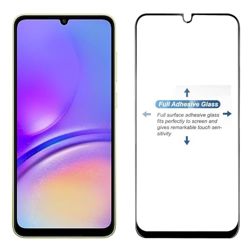 Image of SENBUN Tempered Glass Screen Protector Compatible for Samsung Galaxy M15, A15, F15 5G with Edge to Edge Coverage and Easy Installation Kit, Pack of 1, Black