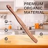 Spurtle for Sourdough Starter, Mixing, dough whisk, Reaching Bottom of Jar, Natural from High Moist Resistance Teak, wooden bread making tools, NonStick Cookware #2