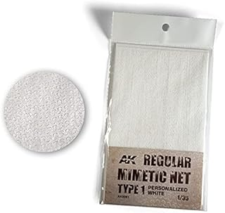 AK-Interactive Regular Camouflage Net Type 1 Personalized White - Model Building Paints and Tools # 8061