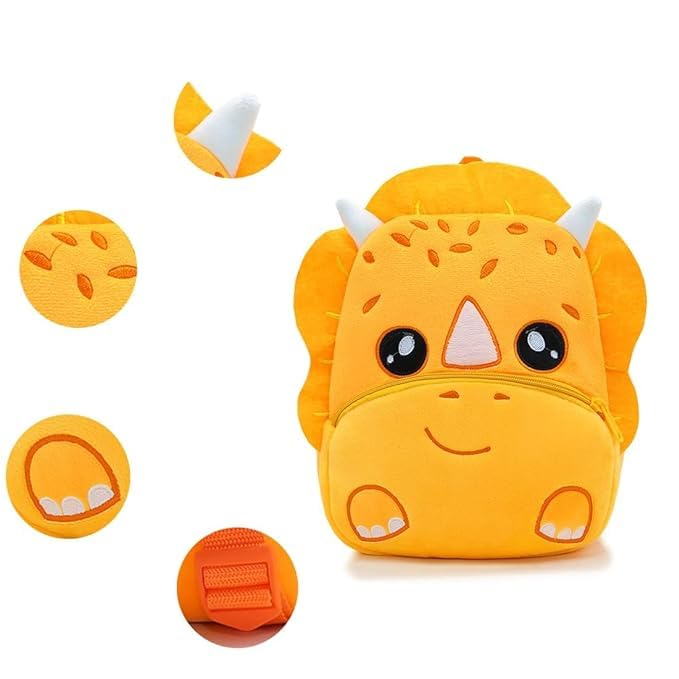 Image of blue tree Cute Kids Backpack Toddler Bag Plush Animal Cartoon Mini Travel Bag for Baby Girl Boy 1-6 Years, Ideal for Gifting for Kids