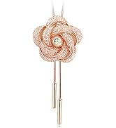 [DAZZARRY] レディースラリエットバラ 花 長い ロングネックレス エレガントアクセサリー プレゼント宴会