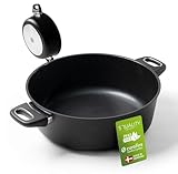 Squality Bräter Induktion 32 cm PFAS frei | 6,5l Schmortopf | Antihaft beschichtete ofenfeste...