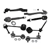 8pcs Kit Inner Outer Tie Rods Front & Rear Links for Lexus for LS430 4.3L 2001-2006 TO4547059045 37630018 901-51579 SLT070W