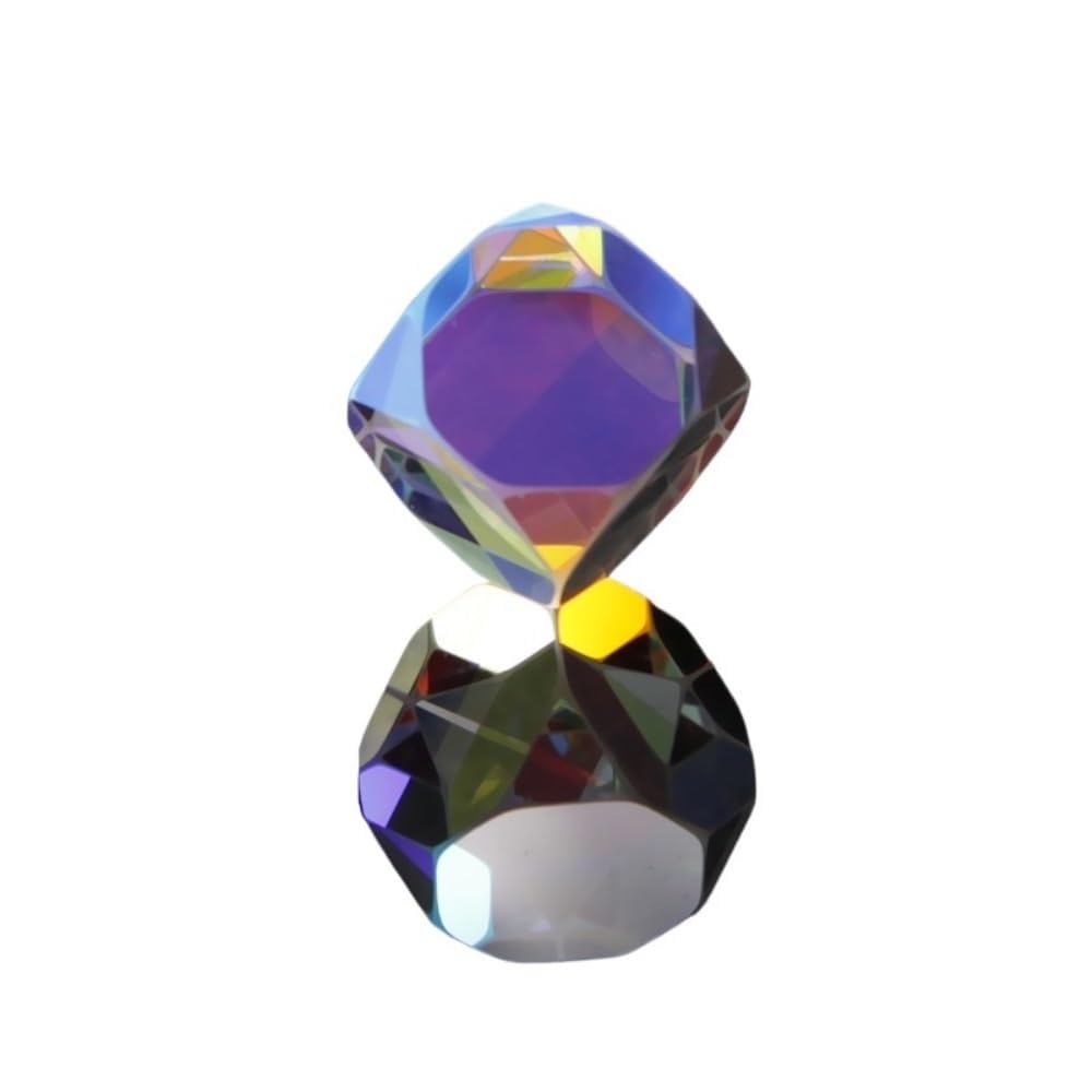 Dés à prisme dichroïque croisé, combinateur de faisceau octaédrique, verre optique, Cube décoratif, prisme de couleur, prisme de cristal