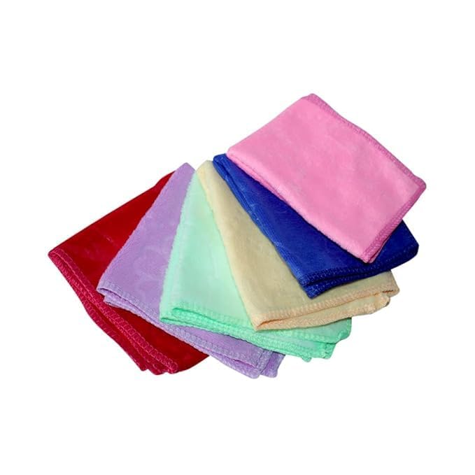 Plain Cotton Face Towel Hanky Love Touch Soft Hankies,Handkerchiefs For Women And Girls,Print/Color May Be Vary/Different (Pack Of-image-24