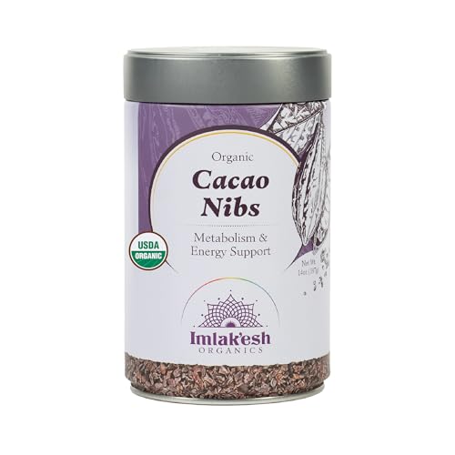 Imlakesh Organics Cacao Nibs (14oz Metal Jar)