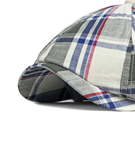 Mgwye Spring Autumn Cotton Plaid Newsboy Caps Flat Peaked Cap Men And Women Painter Beret Hats Newsboy Caps (Color : Green, Size : 55-60Cm) #TOP1