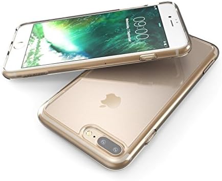 i-Blason Case for iPhone 7 Plus 2016 /iPhone 8 Plus 2017 Release, Halo Series Scratch Resistant Clear Case (Clear/Gold)