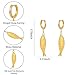 BOFILL Gold Fish Hoop Earrings for Women Dangle Fashion Beach Jewelry Accessories Gifts