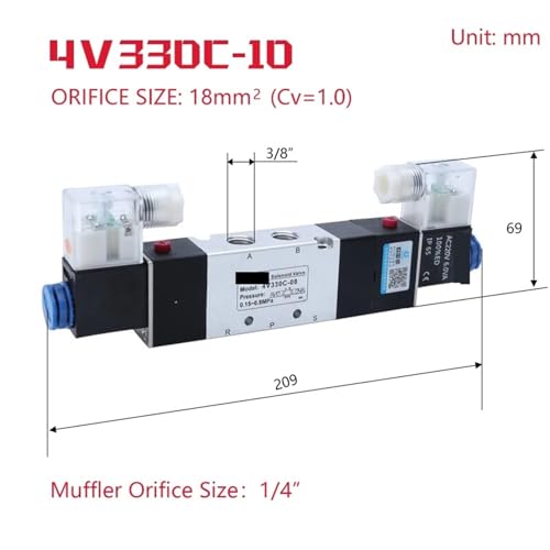 Électrovanne double commande 4V230C-08 pour résoudre les pannes de pression machine - 3