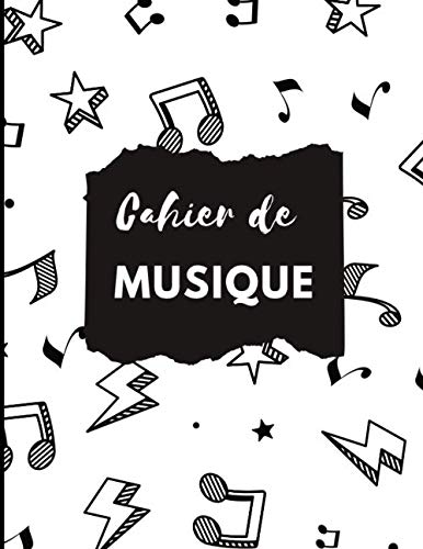 Cahier de Musique Carnet de Partitions I Papier Manuscrit I 12 Portées par page I 100 pages I Grand format A4 I Couverture Moderne I Pour les ...