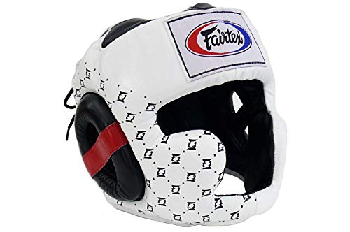 Fairtex HG10 Super Sparring Head Guard (White, XL)