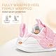 STQ KIDS Lauflernschuhe Baby Breite Barfussschuhe Kinder Krabbelschuhe Leichte Kleinkind Turnschuhe Hausschuhe Babyschuhe Jungen Mädchen Sneakers Rosa 12-18 Monate/22 EU Weit