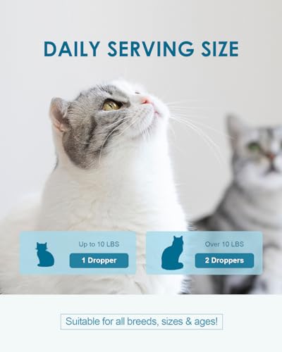 Anti-Haarball Katzen Tropfen - Katzen Haarballen AuflöSen, Darmflora Aufbauen, Haarspindelbehandlung für Katze mit Lysin, Faser, Vitaminen, für Verbesserte Verdauung und Gegen Haarausfall bei Katze