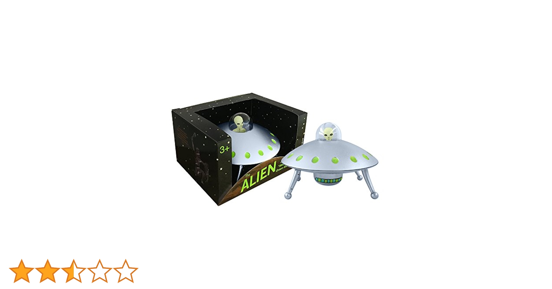 Amazon | Off the Wall Toys Alien Glow-in-the-Dark UFO Space