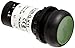 Eaton C22S-DR-G-K11 Pushbutton Switch, Flush Mounted, Maintained Operation, Green Button Color, Black Bezel Color, SPST-NO / SPST-NC Contacts