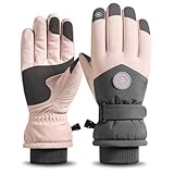 Waterproof Windproof Snow Gloves for Skiing, Unisex Touchscreen, Nonslip Design