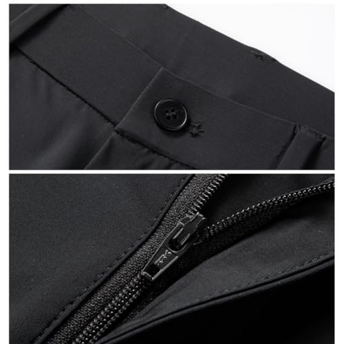Timelessflex - Men's High Stretch Straight Fit Pants, Slim Fit Business Dress Golf Pants, Men's Ice Silk Casual Trousers3