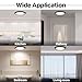 6Pack LED Flush Mount Ceiling Light Fixture Black,12Inch 24W 2640LM,Dimmable 5 CCT Selectable (2700K-6500K),Round Flat Panel Light for Bedroom,0.7Inch Thin Modern Low Profile Design for Hallway