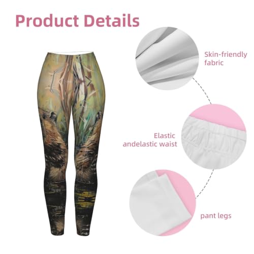 Leggings de compresión de castor para mujer en tejido suave elástico 6