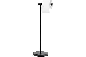 Rustproof Toilet Paper Holder Stand with Weighty Base