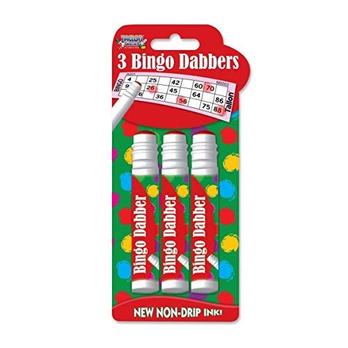 Range Wholesale Red/Blue/Green Pack Of 36 Colou Bingo Dabbers - Dab Pen Non Drip Ink