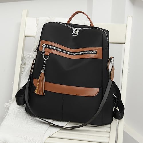 Mochila de gran capacidad con base impermeable para proteger cuadernos y libros 4