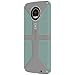 Speck Products CandyShell Grip Case for Moto Z Droid Smartphone, Sand Grey/Aloe Green