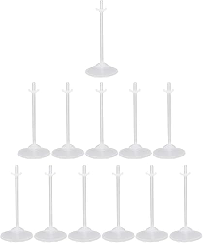 24 soportes de plástico de 8.3 in, soporte de muñeca de color blanco, soporte de exhibición de figuras de acción, soporte de figura de acción,