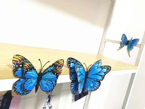 12 imanes magnéticos tipo mariposa para refrigerador miniatura 4