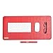 immagine 5WERICO PU Cuoio Pad da Ufficio Multifunzionale,Impermeabile Antiscivolo Anti-Sporco Tappetino Mouse per Ufficio, Casa e Viaggi 60x30 cm (Rosso + Giallo)