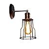 LHTCZZB Loft fer industriel mural lumière réglable nouveau design E27 Holder noir métal mur lumière applique Vintage lampe murale for la maison décoration bar Cafe Restaurant mur luminaire