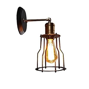 LHTCZZB Loft fer industriel mural lumière réglable nouveau design E27 Holder noir métal mur lumière applique Vintage lampe murale for la maison décoration bar Cafe Restaurant mur luminaire