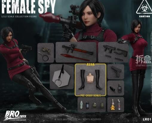 Amazon.co.jp: [AC]BROTOYS 1/12 女間諜 艾達王 LR011 可動 アクション
