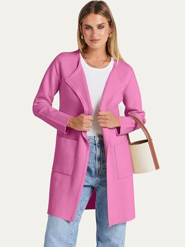 Image of ANRABESS Womens Cardigan Sweater Open Front Knit Long Coatigan Dressy Casual Jacket Coat 2026 Fall Outfits Classy Clothes