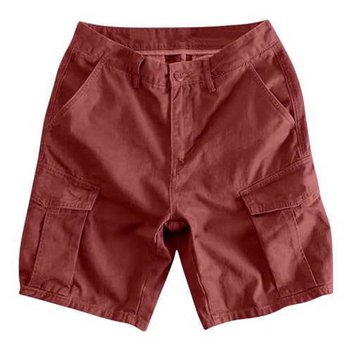 Image of Mens Hiking Cargo Shorts Baggy Lightweight Casual Twill Shorts Summer Outdoor Work Breathable Short Multi Pockets
