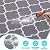 StepRite Outdoor Rug Reversible Plastic Straw Camping Mats, Patio Rug, Waterproof & Easy-Cleaning Area Rug for Outside RV, Balcony, Deck, Beach, Porch & Backyard (6’ × 9’, White & Gray)