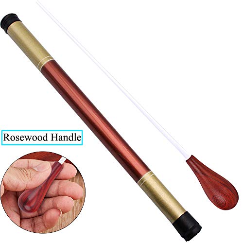 Music Band Conducting Baton Orchestra Baton Rosewood Handle Baton with Tube case(Rosewood Handle)