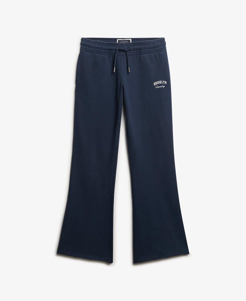 Superdry Damskie spodnie do biegania Athletic Essentials Flare z głębokim ściągaczem