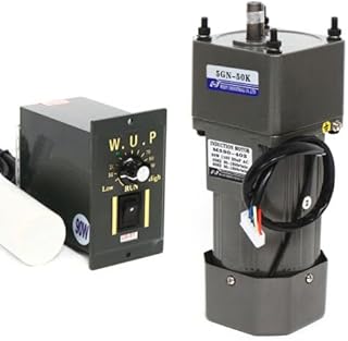 110V 90W Ac Gear Motor, 27RPM Gear Motor with Speed Controller, Electric Single-Phase Motor Gear Motor, (Reduction Ratio 1:10, 60W)