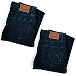 Mens Jeans Relaxed Fit – Straight Leg Stretch Jeans for Men – Ultimate Comfort Superflex Pants