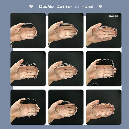 Auktosmn LARGE PLAQUE COOKIE CUTTER SET 10 Piece-4.0 Inch-Diswasher Safe-Frame Cookie Cutter Shape thumb #5