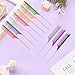 10 PCS Rat Tail Combs Set - Hair Teasing Fine Tooth Comb for Women Girls, Parting Comb for Braiding Hair Styling Tools & Appliances with Stainless Steel Pintail Carbon Fiber Heat Resistant