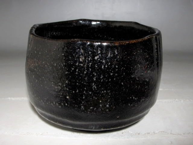 Amazon.co.jp: 楽六代左入 黒茶碗「侘の友」表千家十四代而妙斎