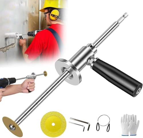 Inside PVC Pipe Cutter, Inside Pipe Cutter with Handle,for 1-1/2 Inch to 8 Inch, 2025 New Suitable for House Decoration, Industry Equipment Maintenance, Adjustable Cutter Drill Diamond